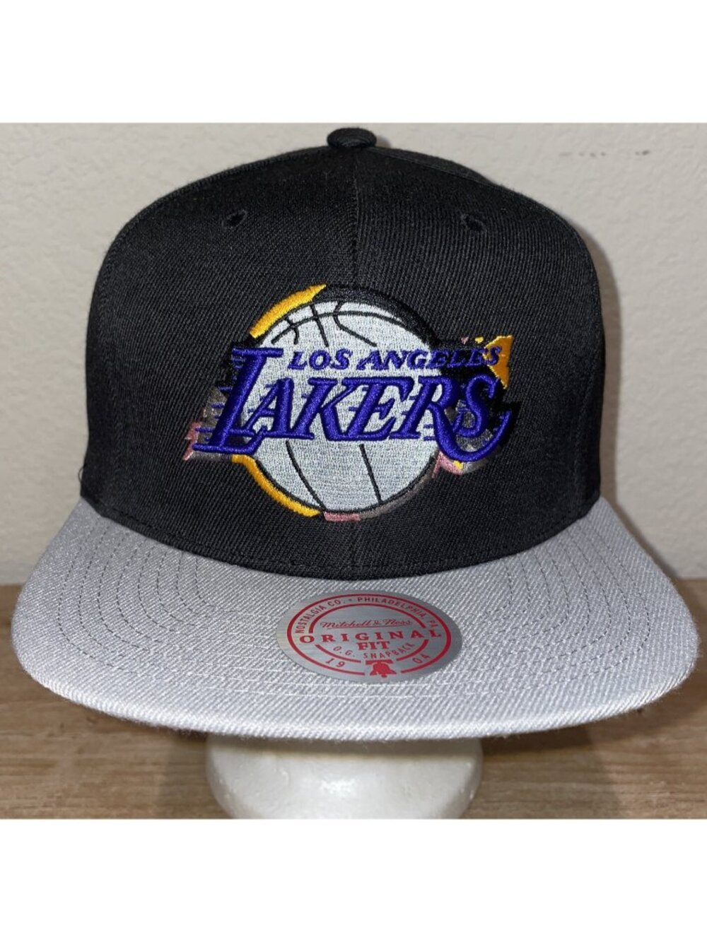 Mitchell & Ness Los Angeles Lakers NBA B6 Snapback Blk Noir Original Fit Black